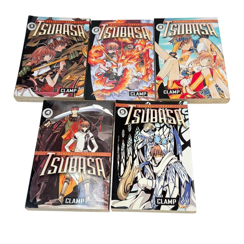 Tsubasa RESERVoir Manga Graphic Novel Lot 5 Clamp Volumes 1 2 3 4 5 English PB - Picture 2 of 16